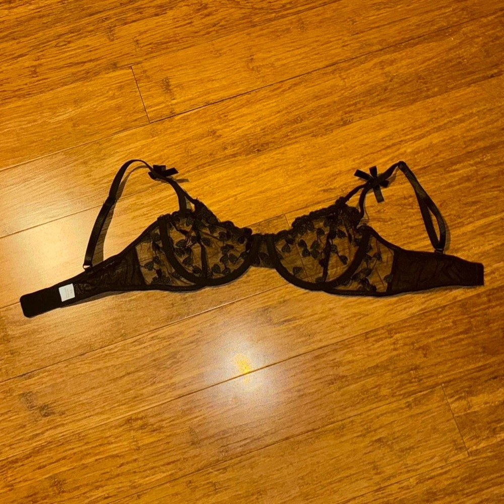 Black Lace Bra